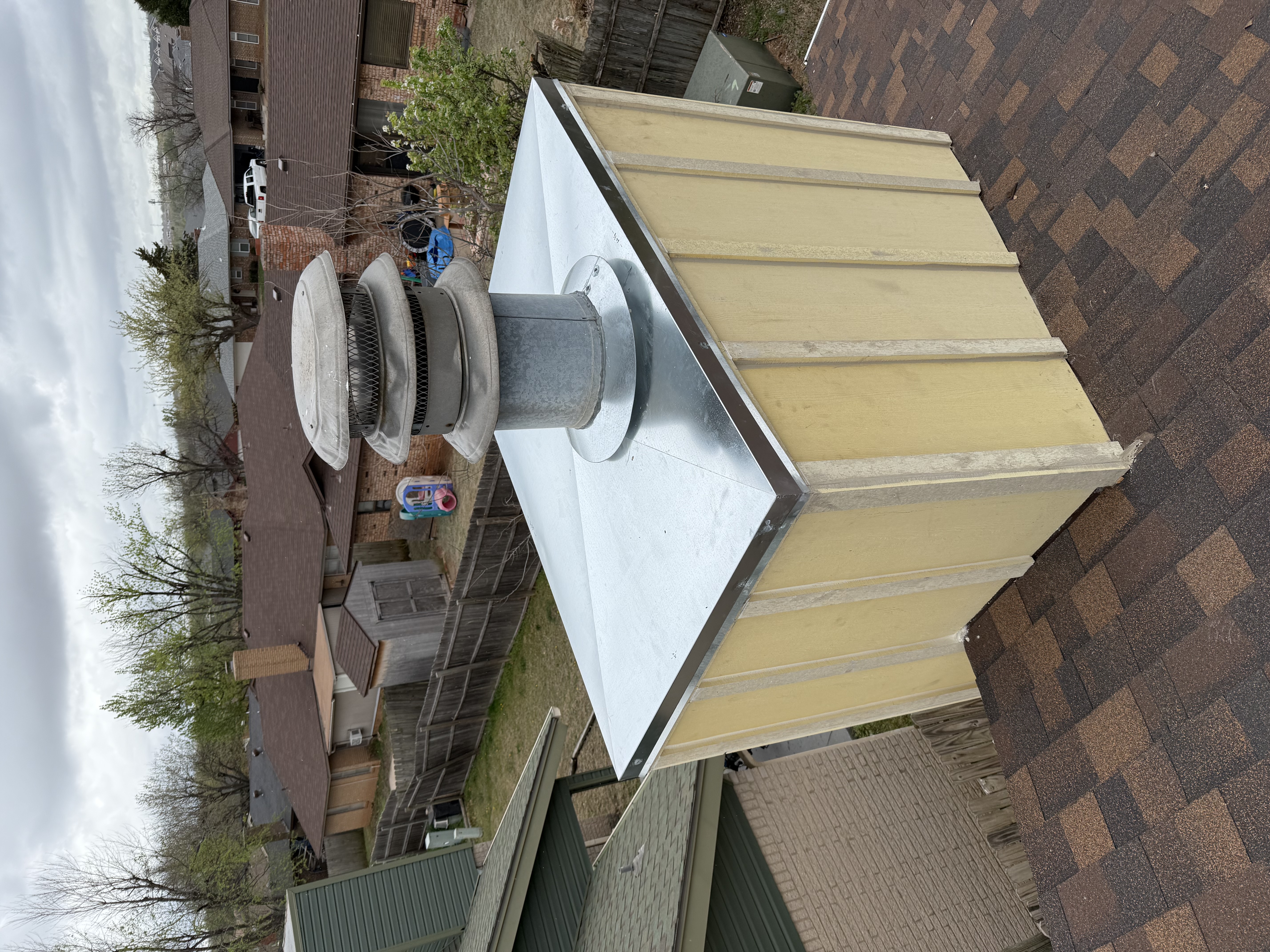 Masonry chimney repair