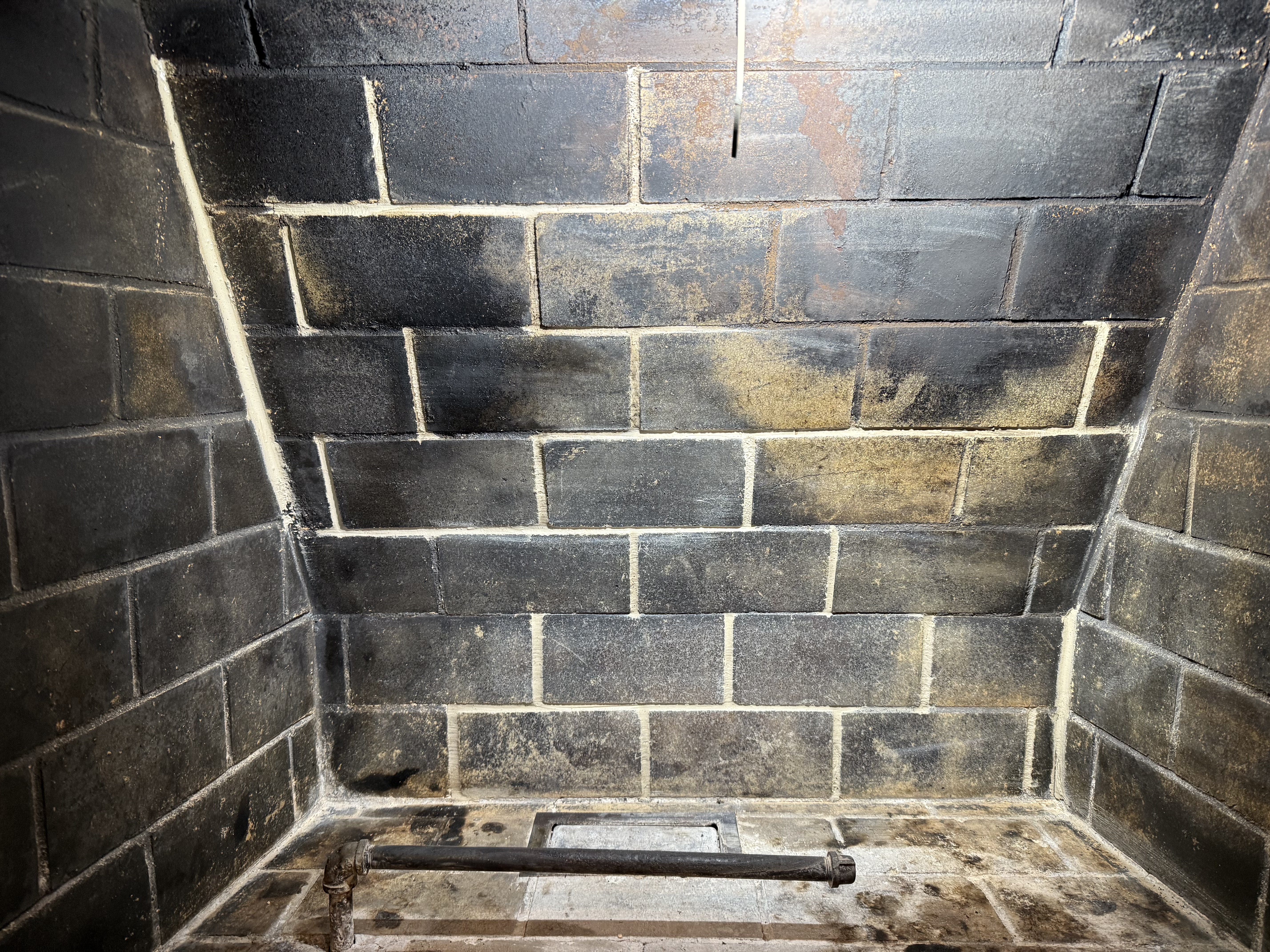 Before and after chimney cleaning