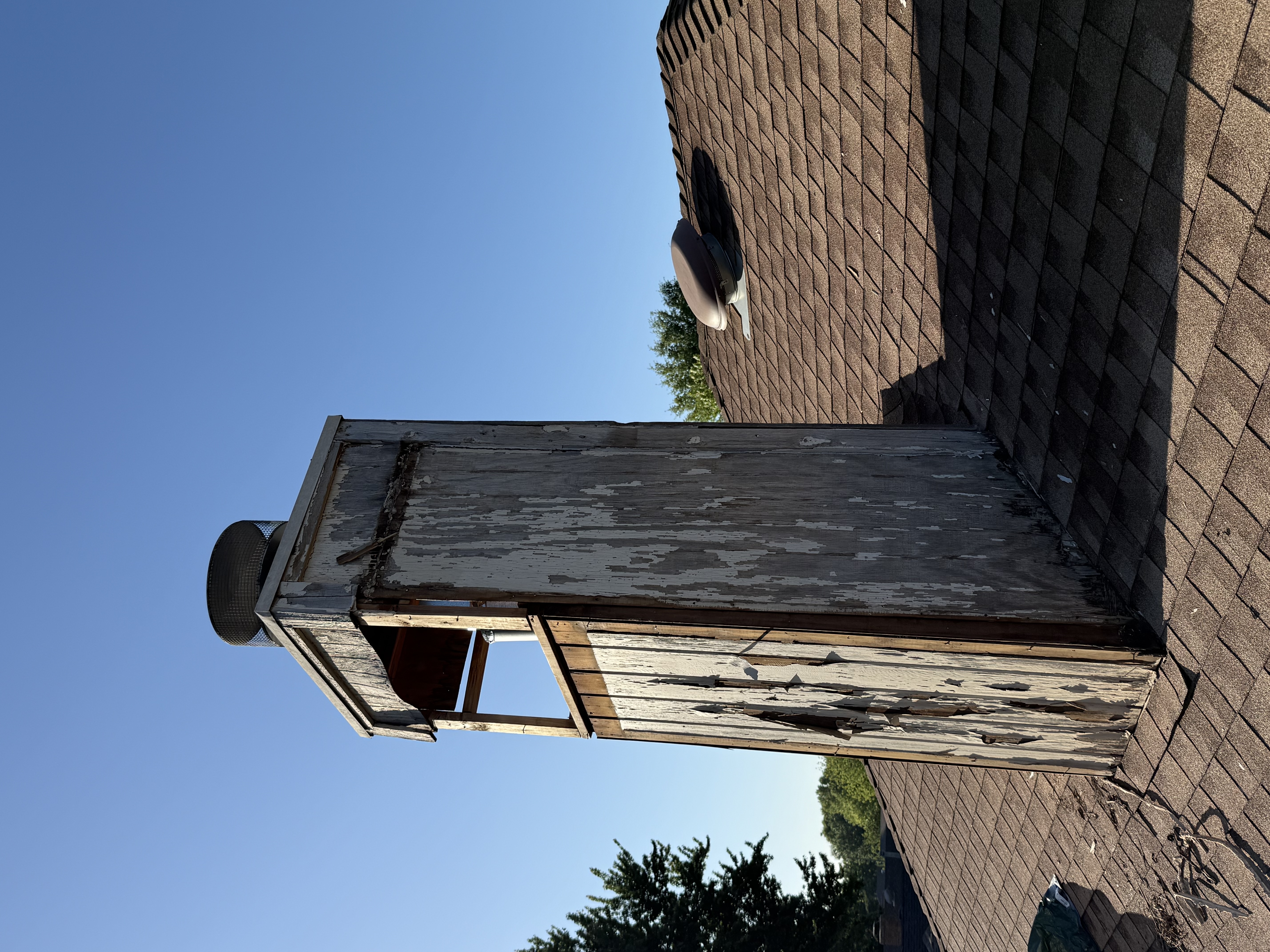 Chimney cap installation